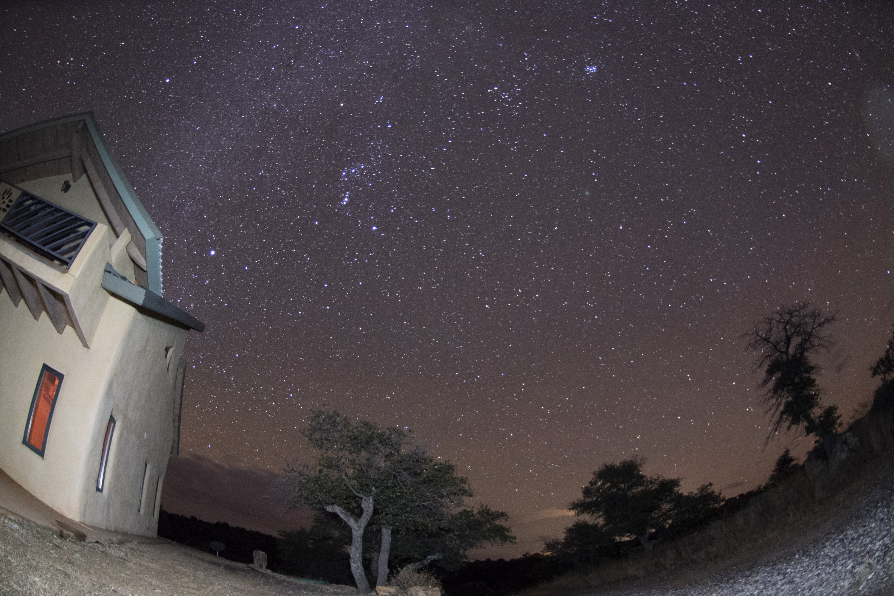 The winter night skies shine through the New Mexican sky outside of Silver City, New Mexico in Dec. 2018.